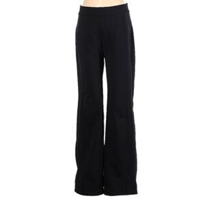 Athleta Yoga Pants Black Pull On Wide Leg Stretch Legging Mid Rise Women's Small